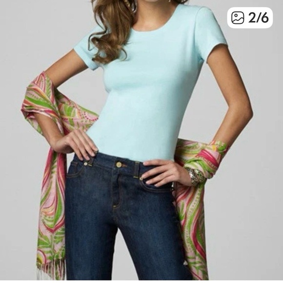 Lilly Pulitzer Main Line Jean Indigo Blue Size 4.Retail$138. NWT - Picture 2 of 9